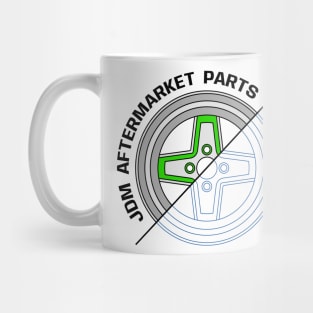 Green JDM Wheels V2 Mug